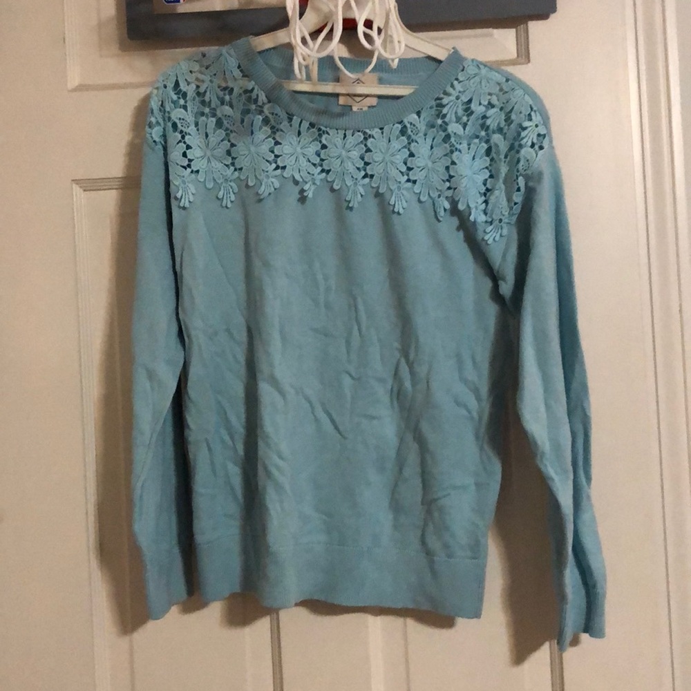 Girls blue sweater!